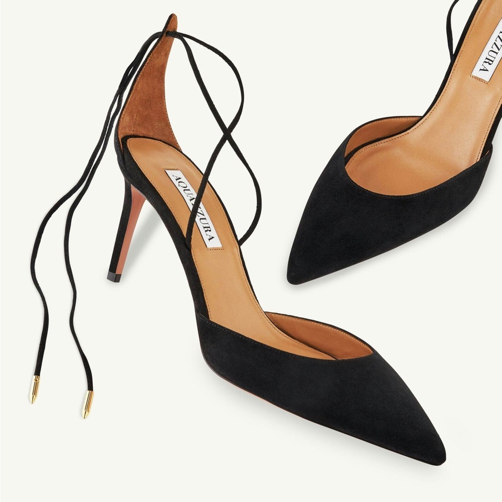 EUC 🖤 Aquazzura Black matilde 75 Pumps 36.5